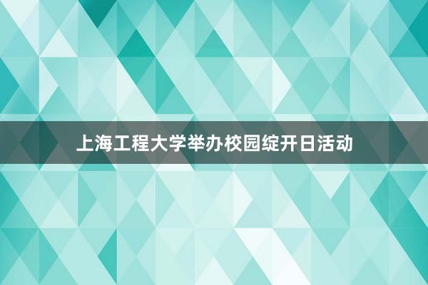 上海工程大学举办校园绽开日活动